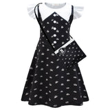Kid Adams Family Cosplay Black Wednesday Dresses