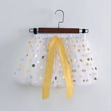 Kid Baby Girl Mesh Dot Gilding Tutu Princess Gauze Skirts