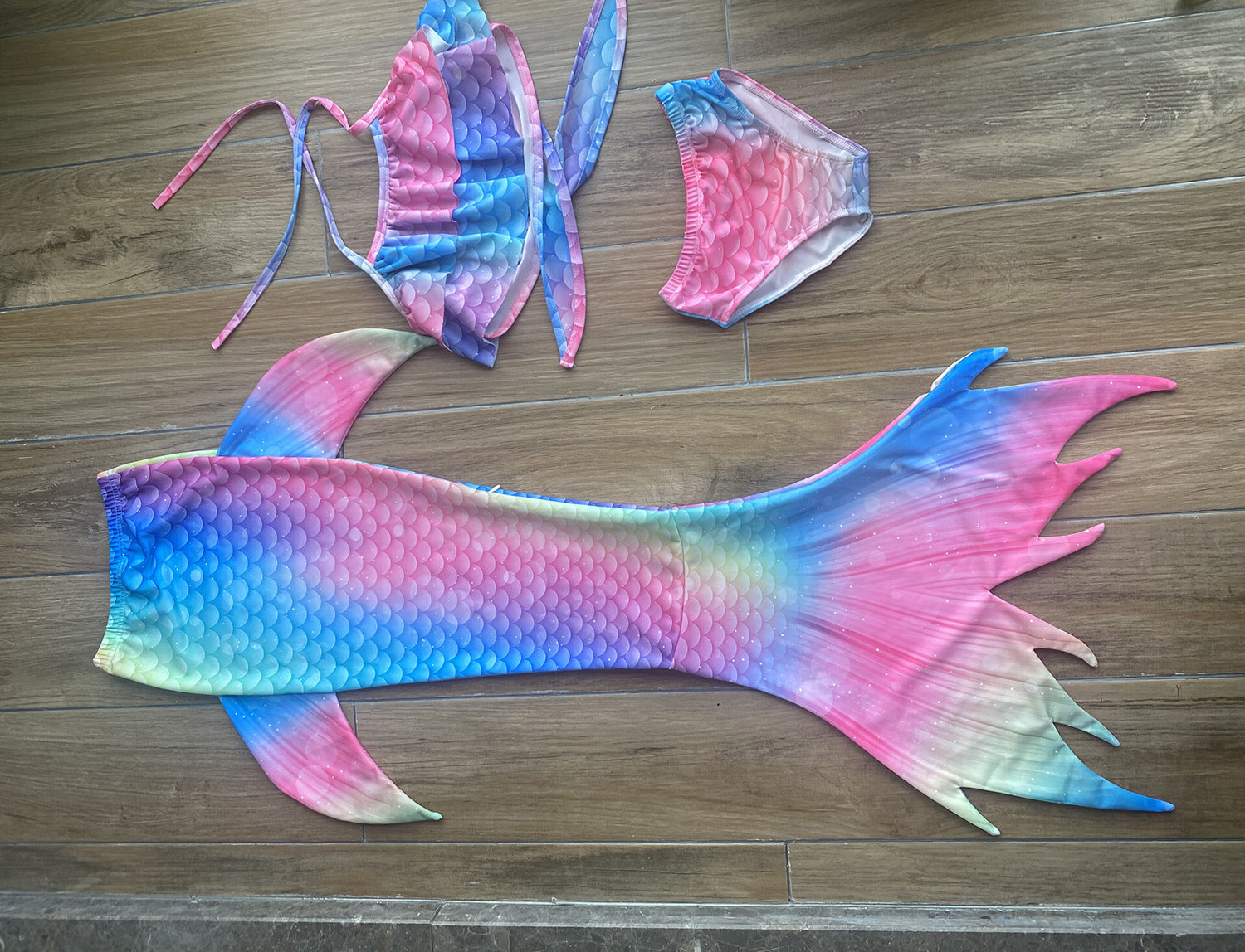 Kid Girl Swimsuit Mermaid Tail Swim Bikini