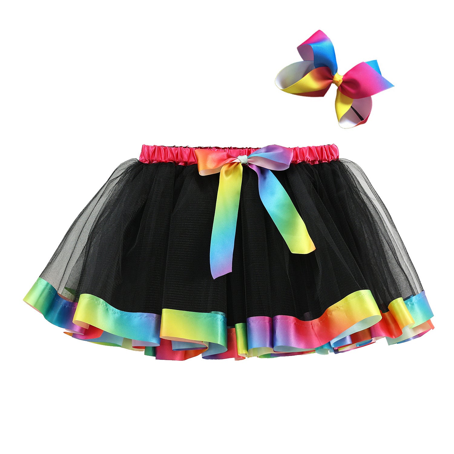 Kid Girls Lined Cartoon Cow Zebra Skirts