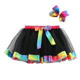 Kid Girls Lined Cartoon Cow Zebra Skirts