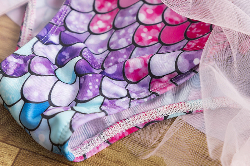 Kid Baby Girl One-piece Mermaid Swimsuit