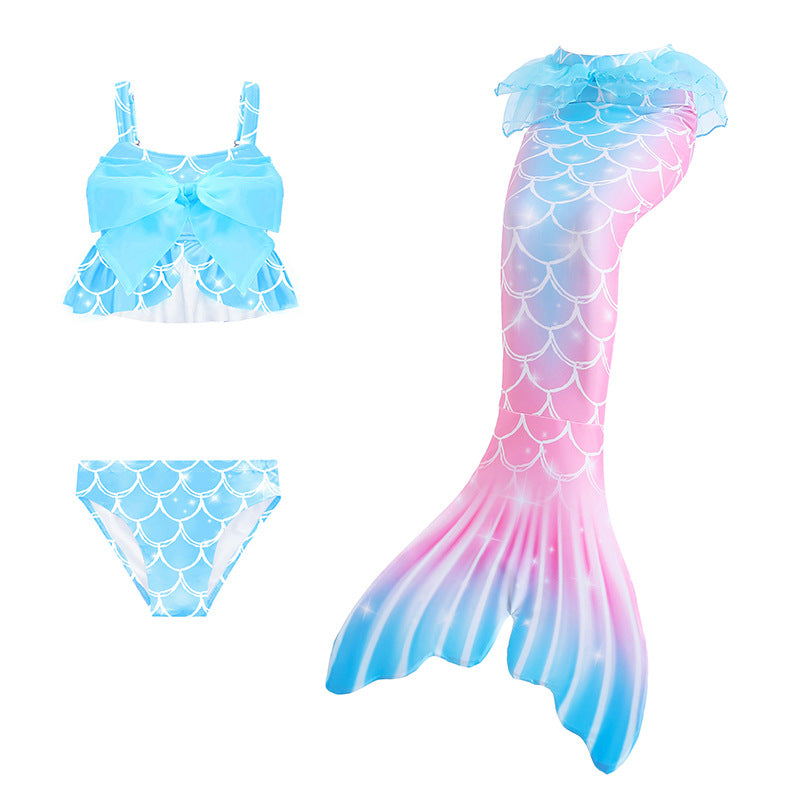 Kid Girls Swimming Mermaid Tail Swimsuit