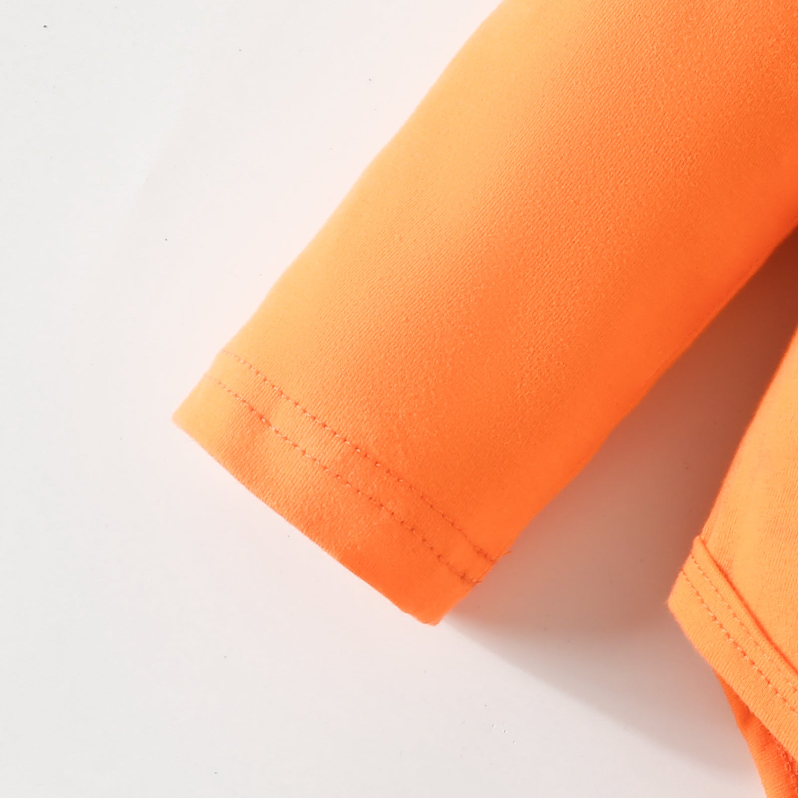 Halloween Baby Orange Skull Print Long Sleeve Stitching 3 Pcs Sets
