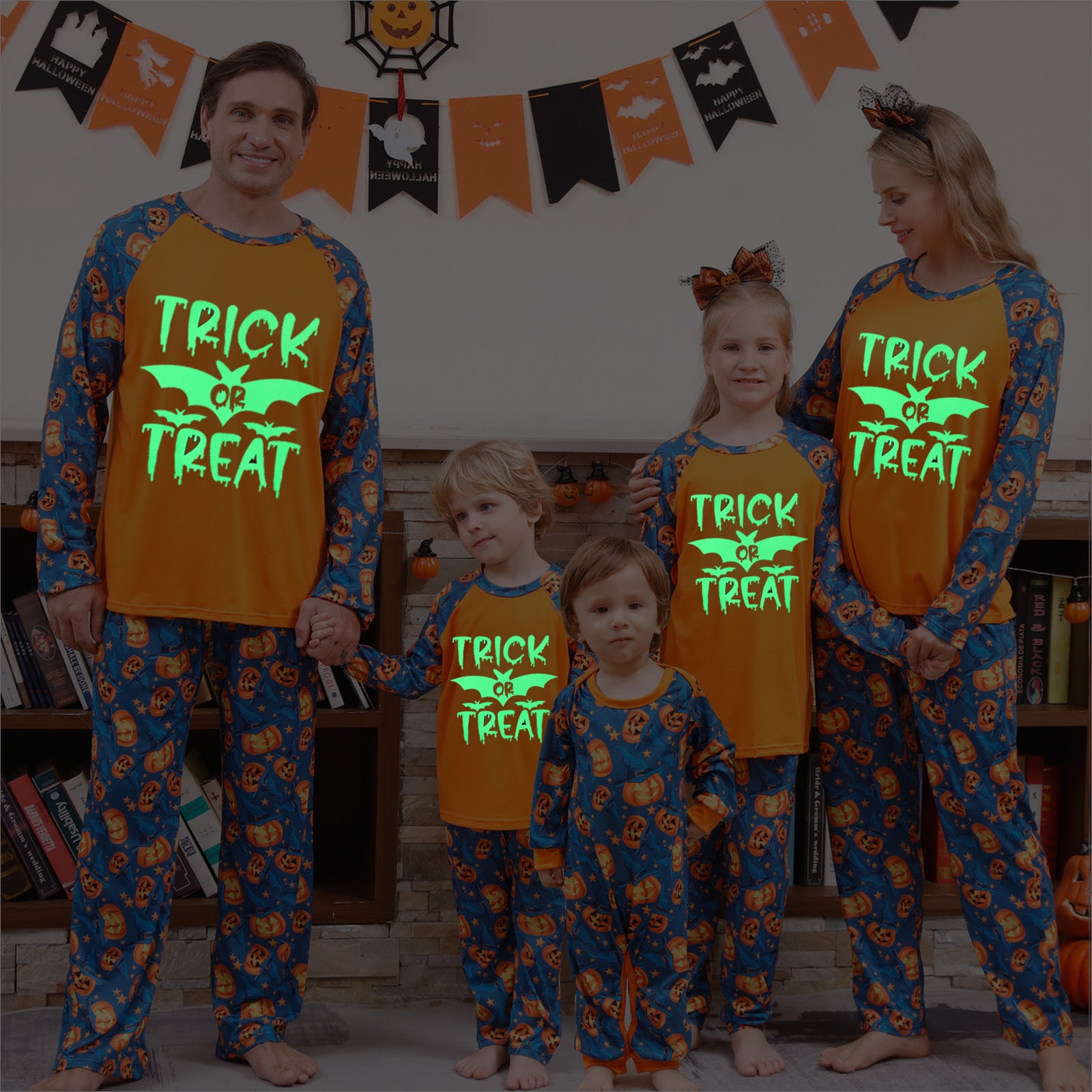 Family Matching Parent-child Long-sleeved Spring Autumn Loungewear Pajamas