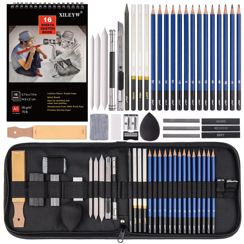 35pcs/set Drawing Kit Sketching Pencils Set
