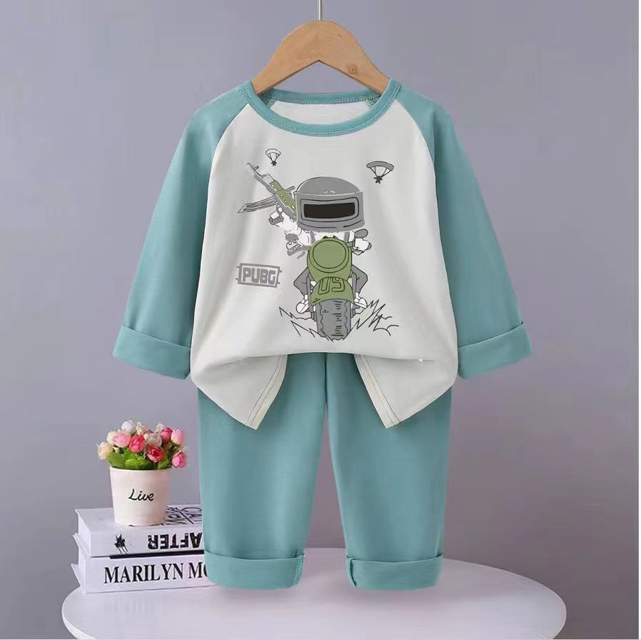 Kid Boy Girl Autumn Long Sleeved Pajamas