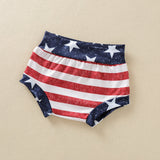 Baby Girl 4th of July American Independence Day Tank Striped Shorts Set