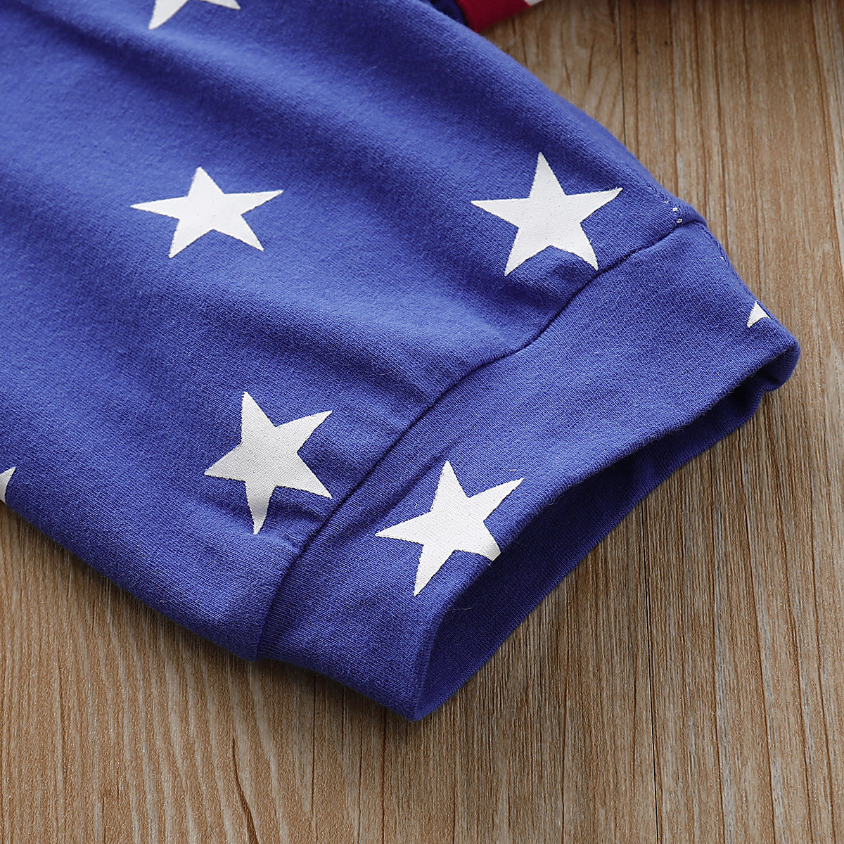 Independence Day Baby Boy Sleeveless Letter Print Star Print Sets 2 Pcs