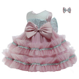 Kid Baby Girl Princess Tulle Christmas Shaggy Dresses