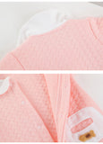 Baby Autumn Winter Cotton Three-layer Warm One-piece Thickened Rompers