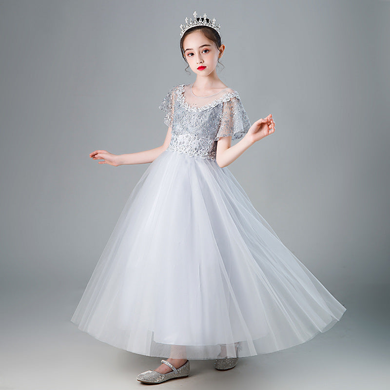 Kid Girl Pengpeng Princess Flower Host Performance Dress