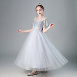 Kid Girl Pengpeng Princess Flower Host Performance Dress