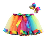 Kid Girls Lined Cartoon Cow Zebra Skirts