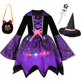 Halloween Kid Baby Girl Costume cosplay Witch Princess Festival Party Dress