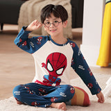 Kid Baby Boy Cartoon Spring Autumn Long Sleeved Pure Cotton Pajamas