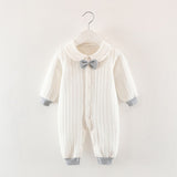 Baby Autumn Winter Cotton Three-layer Warm One-piece Thickened Rompers