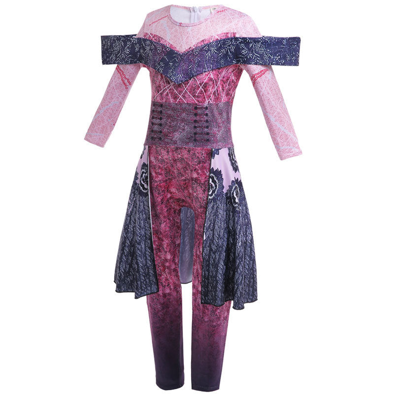 Descendants Kid Cosplay Halloween Party Bodysuit Costume