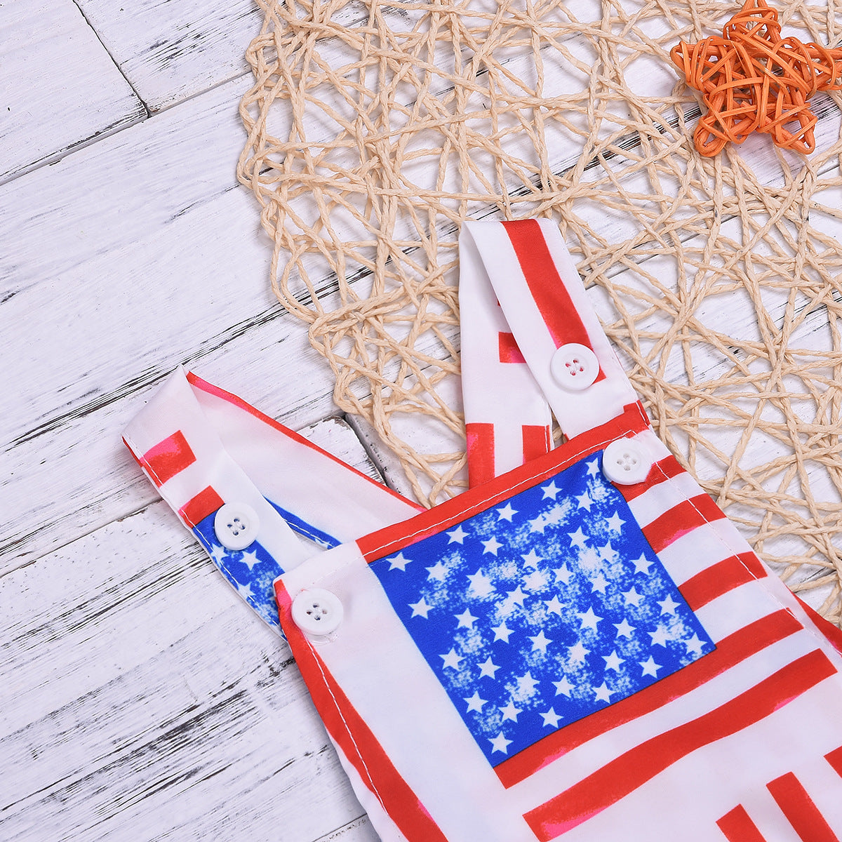 Baby Independence Day Tassel Print Bodysuit