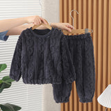 Kid Baby Girls Pajamas Autumn Winter Cotton Plush Home Pajamas