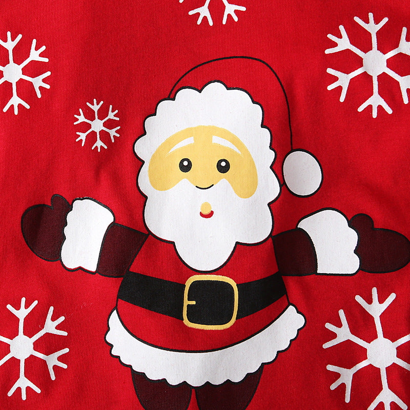 Kid Boys Santa Claus Christmas Long-sleeved Pajamas