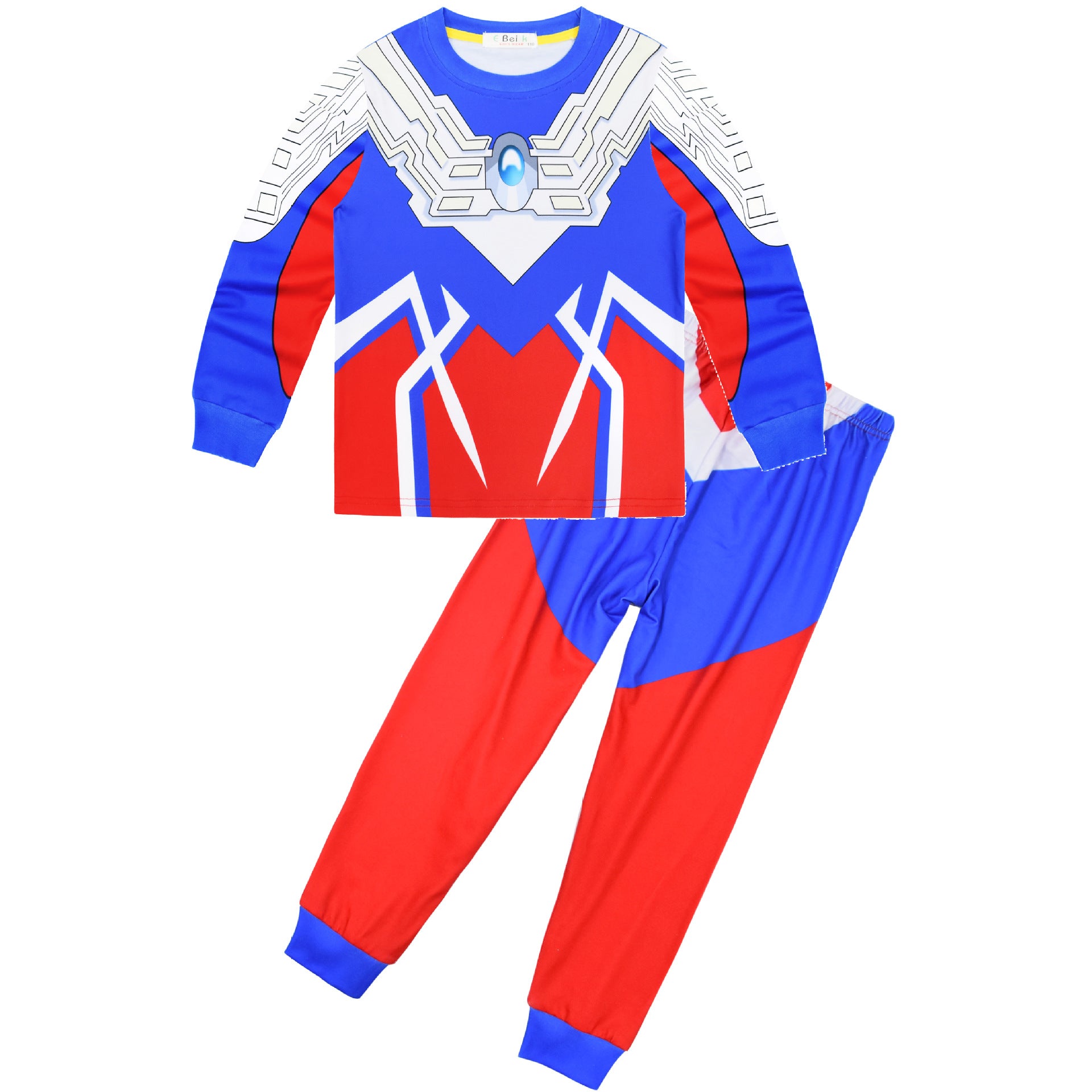 Spring Autumn Kid Boy Suit Pajamas 2 Pcs Sets