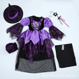 Halloween Kid Baby Girl Costume cosplay Witch Princess Festival Party Dress