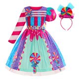 Kid Baby Girls Halloween Candy Hoop Dresses