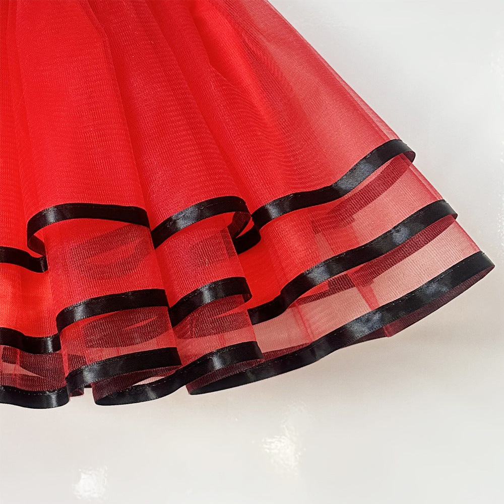 Kid Baby Girls Layers Mesh Tutu Lined Skirts