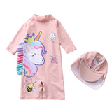 Kid Baby Girl Surfing Suits Long Sleeved Sun Protection Swimsuits
