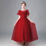 Kid Girl Pengpeng Princess Flower Host Performance Dress