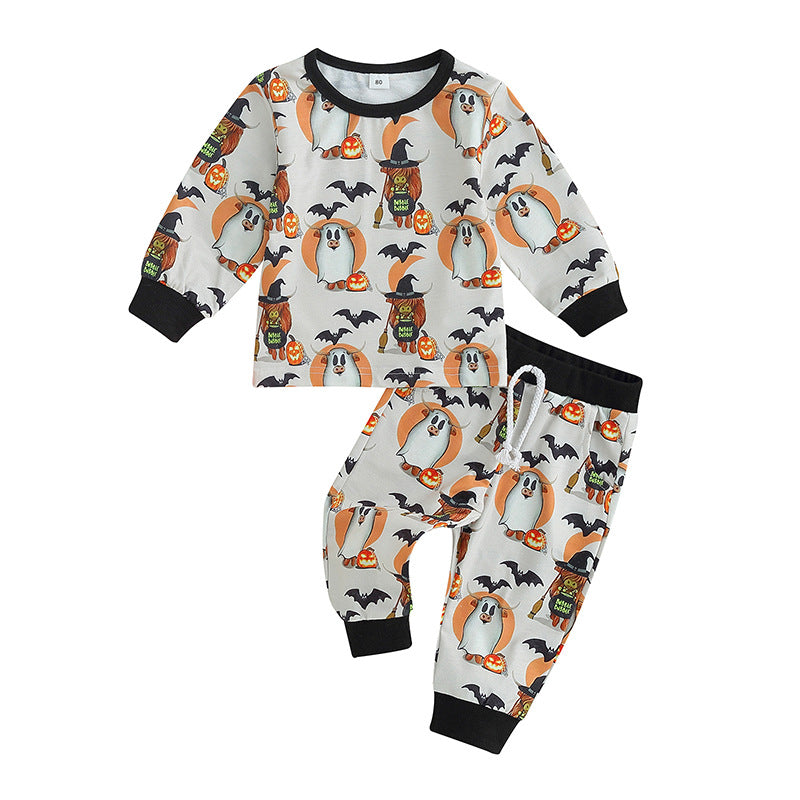 Halloween Boy Suit Spring Autumn Two-piece Pcs Sets