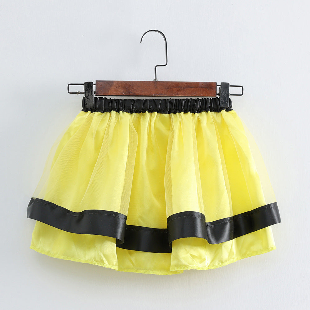 Kid Baby Girls Layers Mesh Tutu Lined Skirts