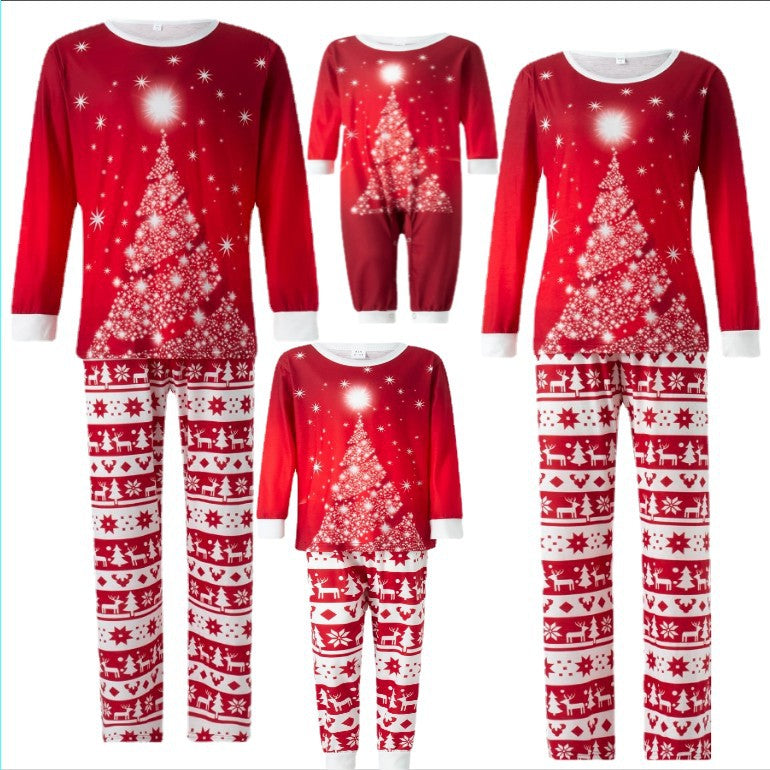 Family Matching Parent-child Cotton Foreign Loose Pajamas