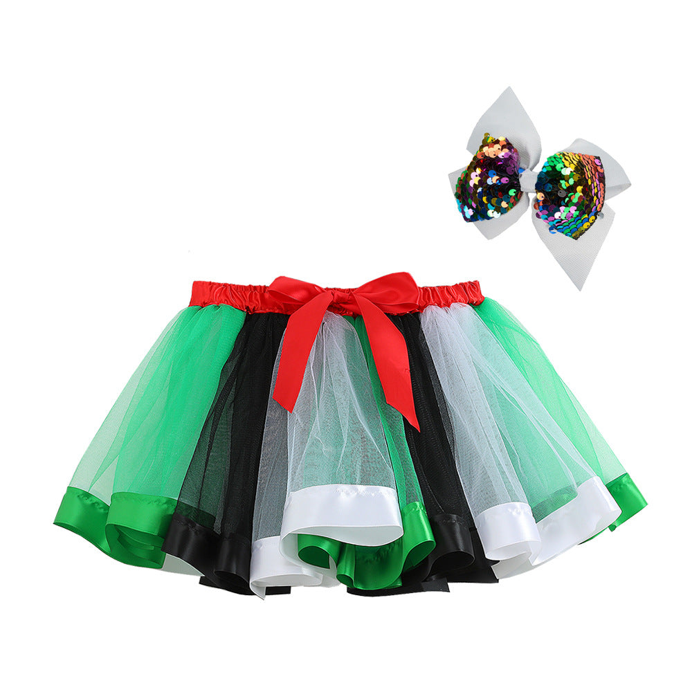 Kid Baby Girl Fluffy Convex Half Body Princess Skirts