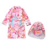 Kid Baby Girl Surfing Suits Long Sleeved Sun Protection Swimsuits