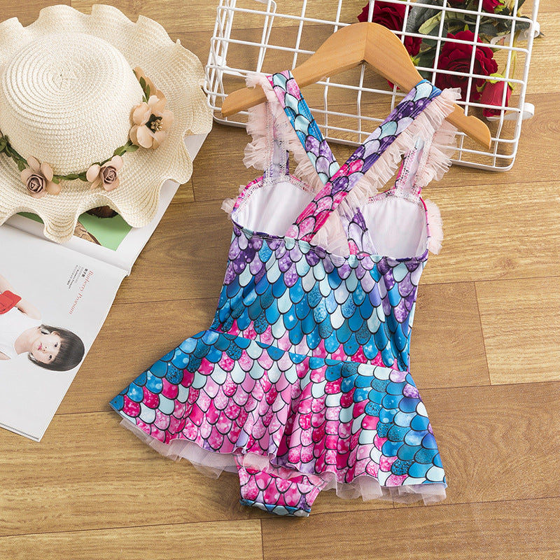 Kid Baby Girl One-piece Mermaid Swimsuit
