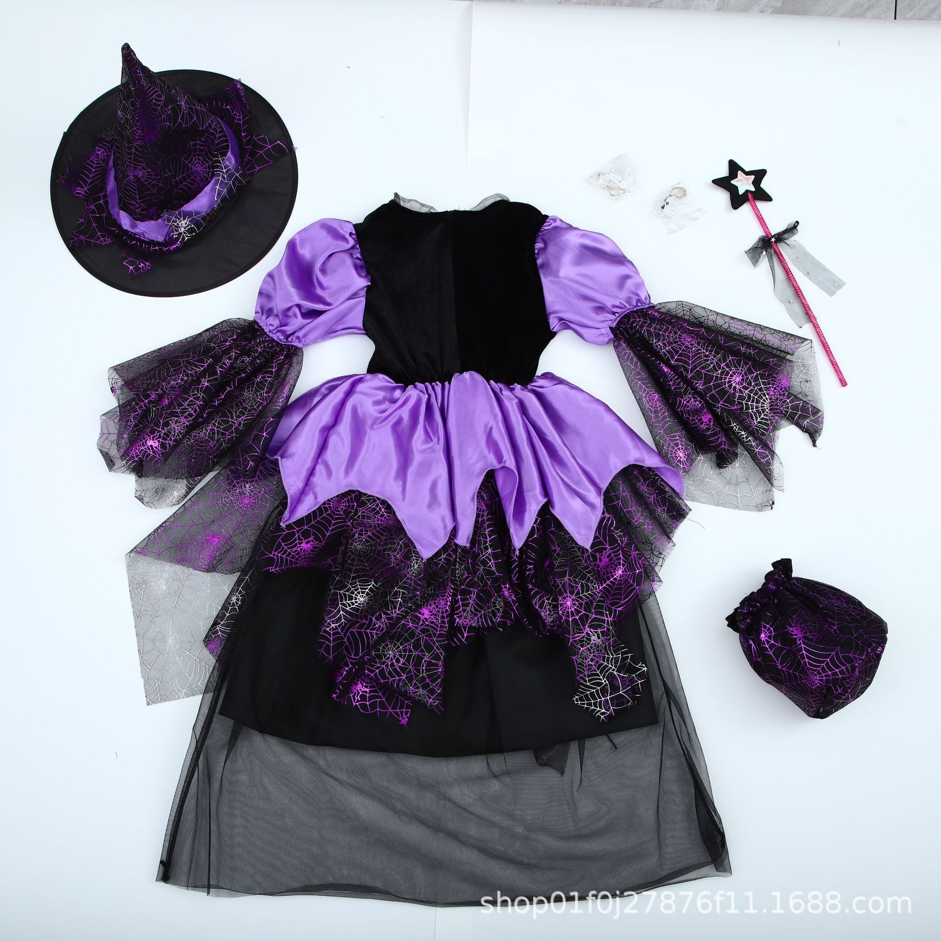 Halloween Kid Baby Girl Costume cosplay Witch Princess Festival Party Dress