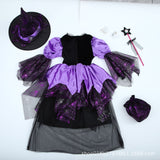 Halloween Kid Baby Girl Costume cosplay Witch Princess Festival Party Dress