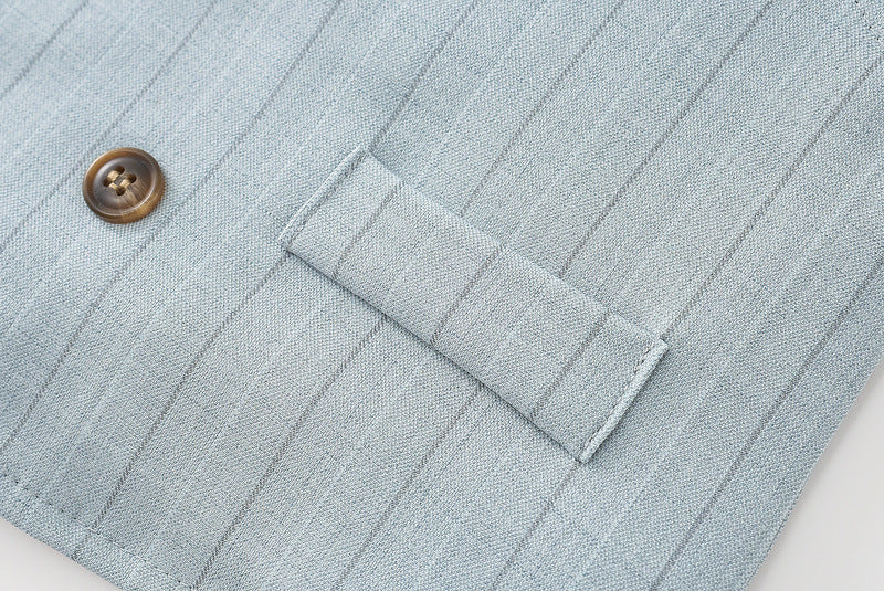Kid Baby Boy Double-breasted British Performance Suit 4 Pcs Sets