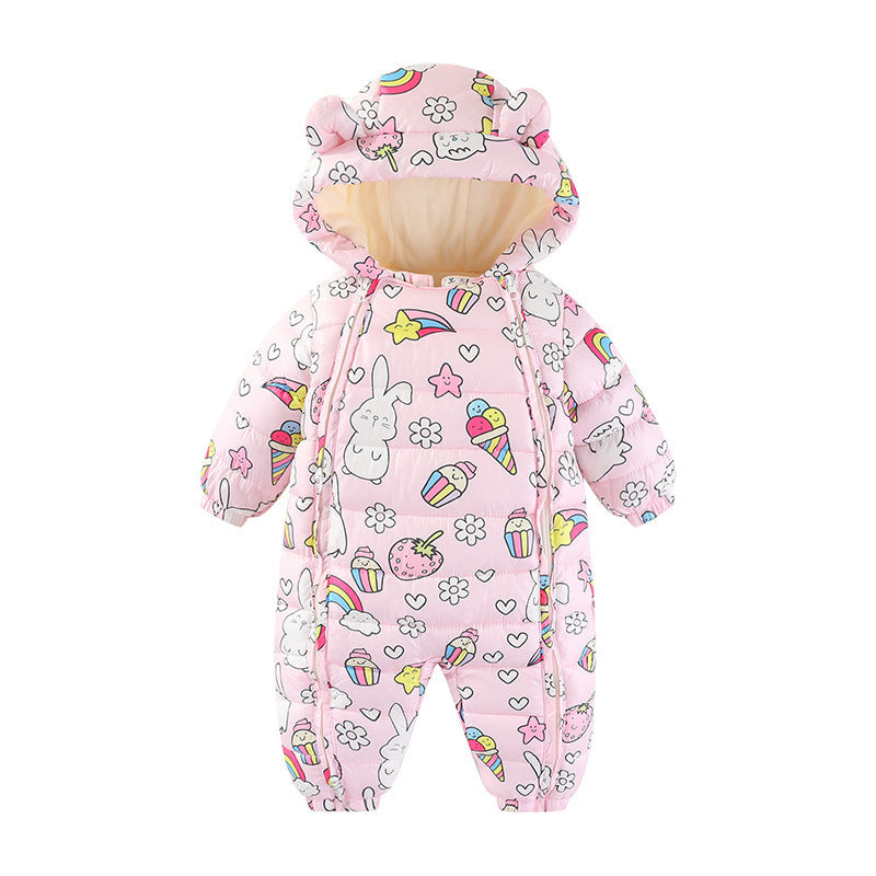 Baby Cotton Jumpsuit Crawling Going Out Winter Rompers