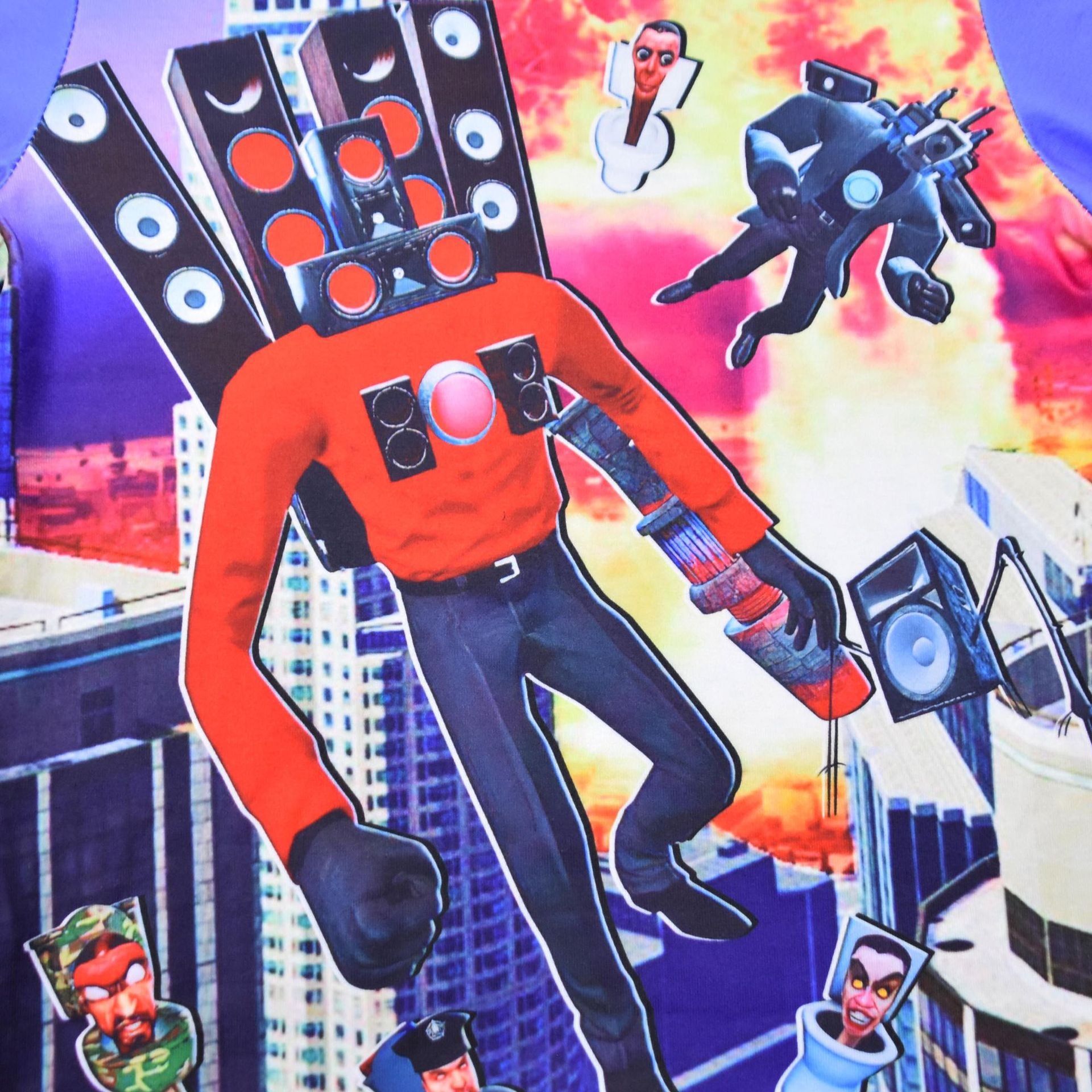 Kid Boy Halloween Costume TV Toilet Man Homewear Pajamas