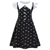 Kid Adams Family Cosplay Black Wednesday Dresses
