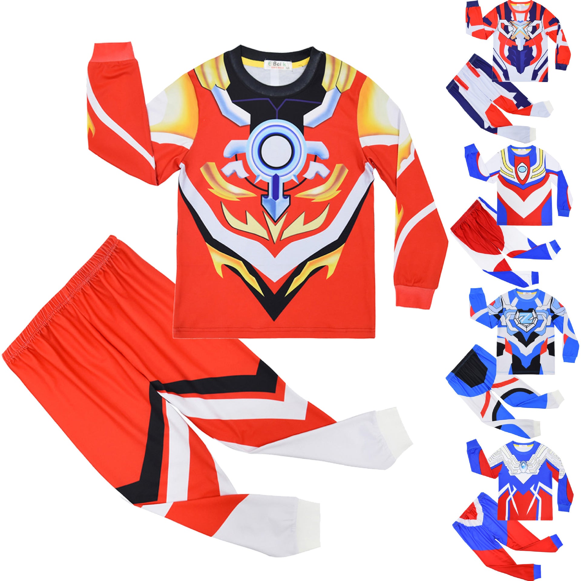 Spring Autumn Kid Boy Long Sleeved Pajamas