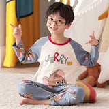 Kid Baby Boy Cartoon Spring Autumn Long Sleeved Pure Cotton Pajamas