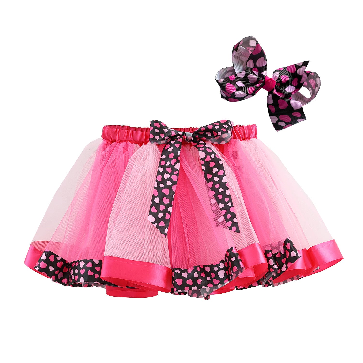 Kid Girls Lined Cartoon Cow Zebra Skirts