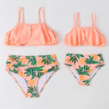Family Matching One-Piece Mommy and Daughter Bathing Swimsuits