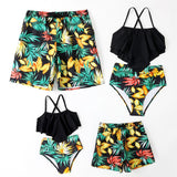 Family Matching Mother Daughter Look Same Swimsuits
