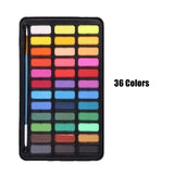 Colors Pigment for Watercolor Painting with Paint Brush&Watercolor Paper Painting Set