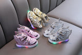 Fashion Kids Spring Autumn Glow Flashing LED Shoes Sports Shoes